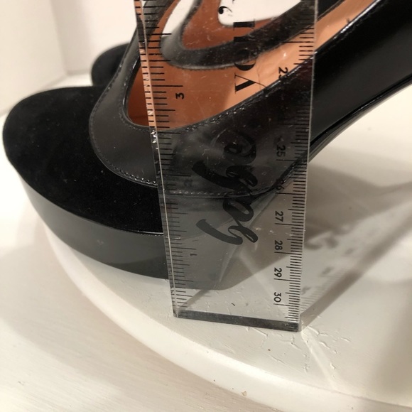 ROBERT CLERGERIE Black Leather | Suede Platforms 6 - Picture 15 of 16